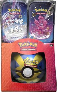 Pokemon - Poke Ball Tin + 2 Kanto Power Mini Tins - Poke Ball